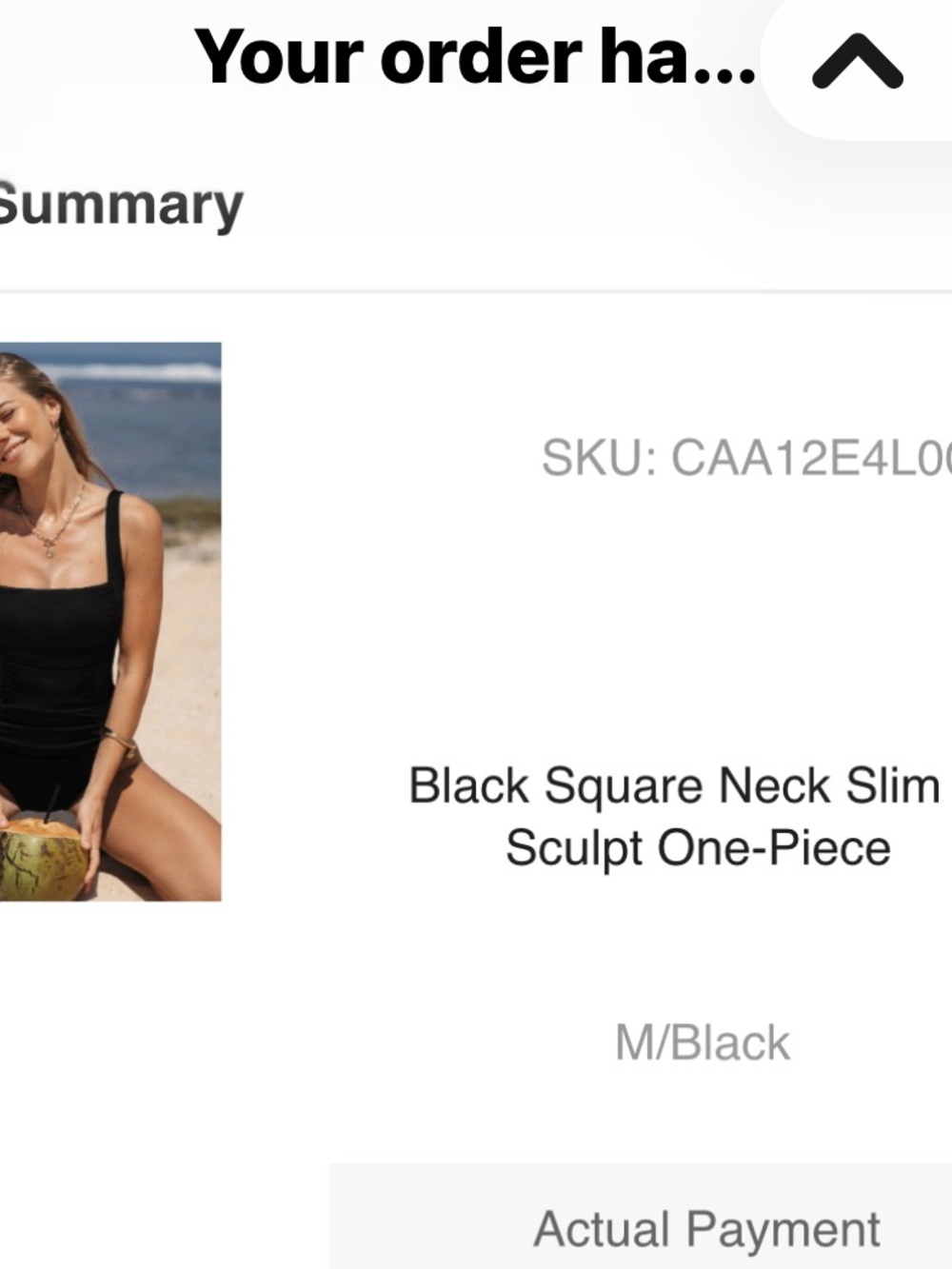 Cupshe Black Square Neck Slim Sculpt One-Piece Swimsuit